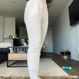 Abercrombie and Fitch Cream Joggers